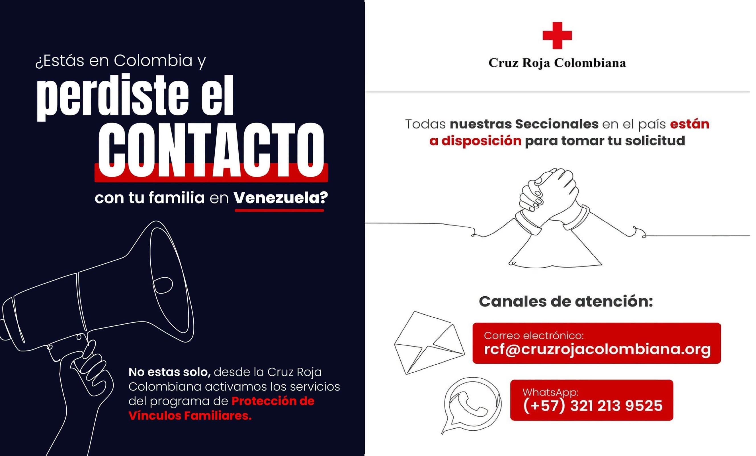 ¿Estas en Colombia y perdiste el contacto con tu familia en Venezuela?